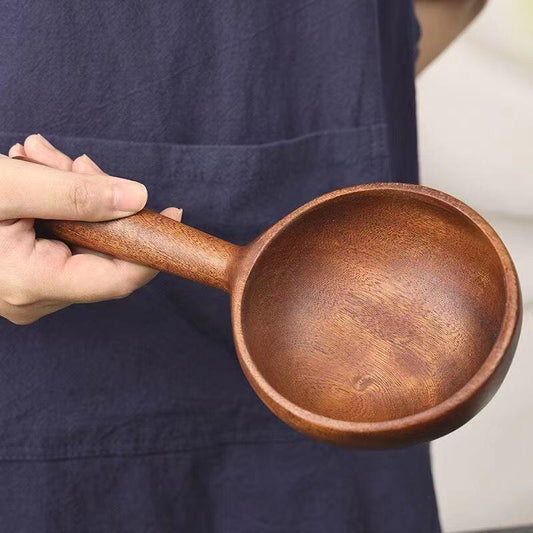 Handcrafted Large Wooden Serving Spoon – Multi-Purpose Wood Ladle for Kitchen & Cooking